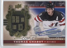 2017 Canadian Tire Team Canada Gold Foil Signatures Thomas Chabot #155 Auto 0c3