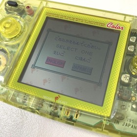 SNK Neo Geo Pocket Color Crystal Yellow NEOP66010 Handheld Console Boxed Japan