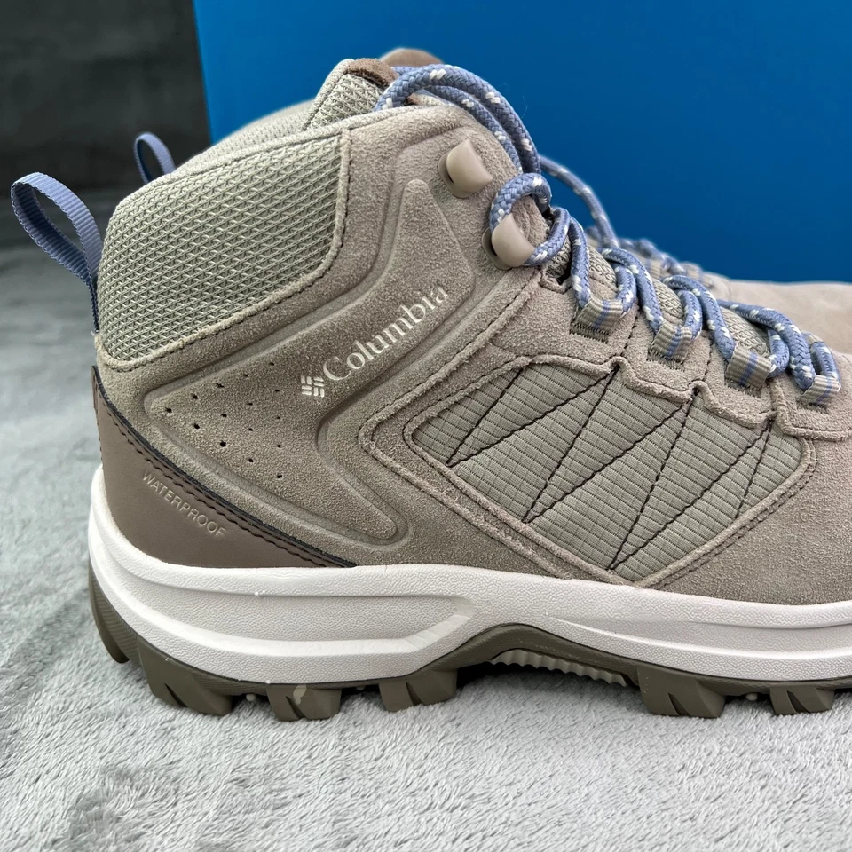 Columbia Transverse 麂皮远足靴女式 9.5 帆布棕褐色/新月防水 — 第 2/4 张图片