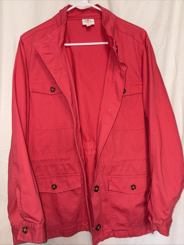 St. Johns Bay Lightweight Utility Jacket  Cotton Women's XX Large