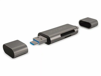 ICY BOX Cardreader IB-CR200-C, SD/microSD, USB 2.0, Laptop, Smartphone, EDV