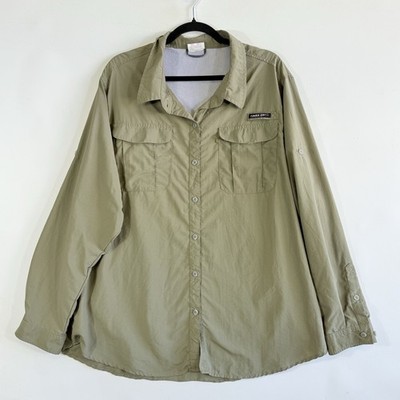 Little Donkey Andy Active Shirt Womens XXXL Olive Khaki Power Dry Outdoors Mesh