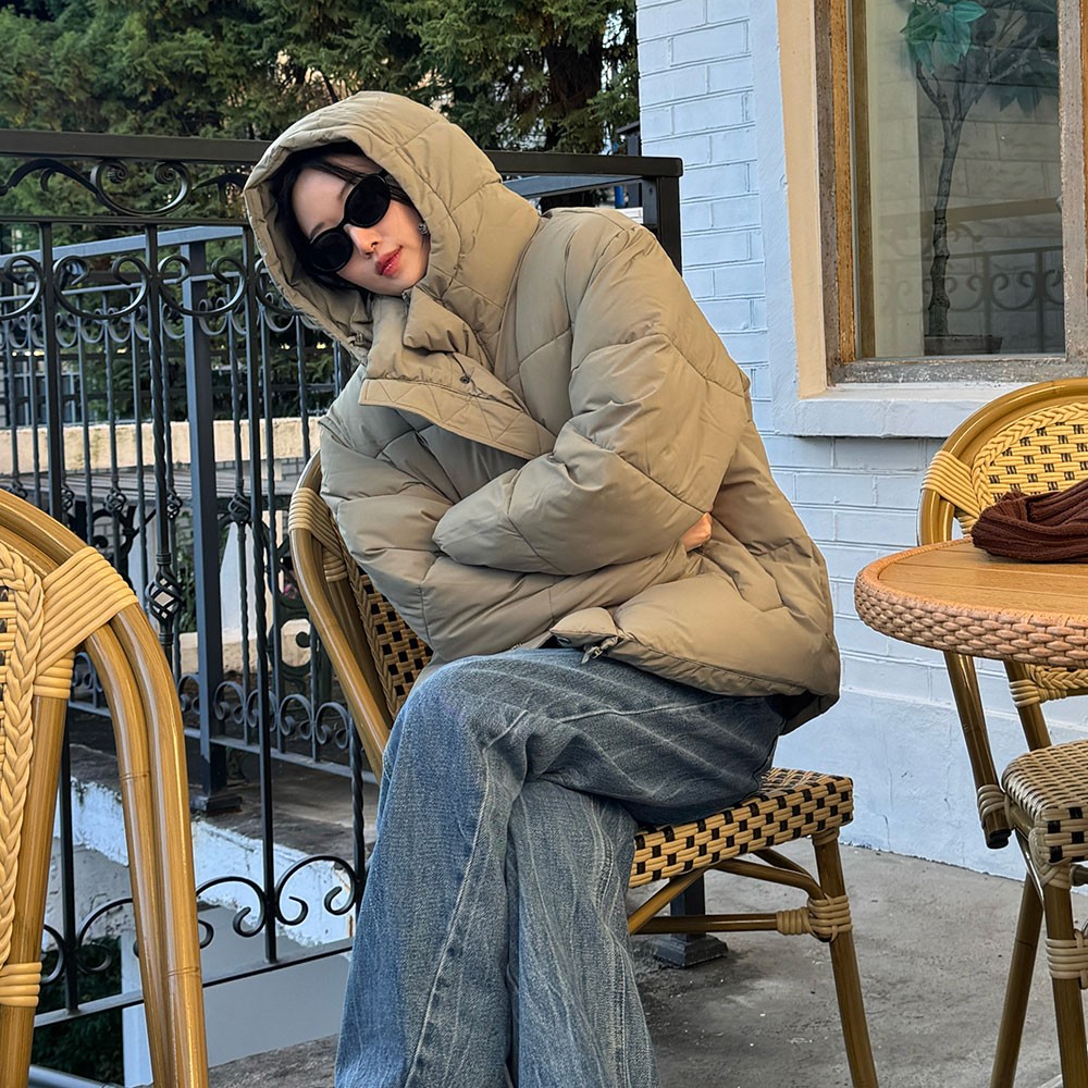 Spao Basic Hooded Puffer Jacket Men Outerwear SPJ… - image 3