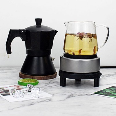300W Elektroherd Gusseisen Brenner Mini Wärmer Für Flachboden Tee Kaffeekann