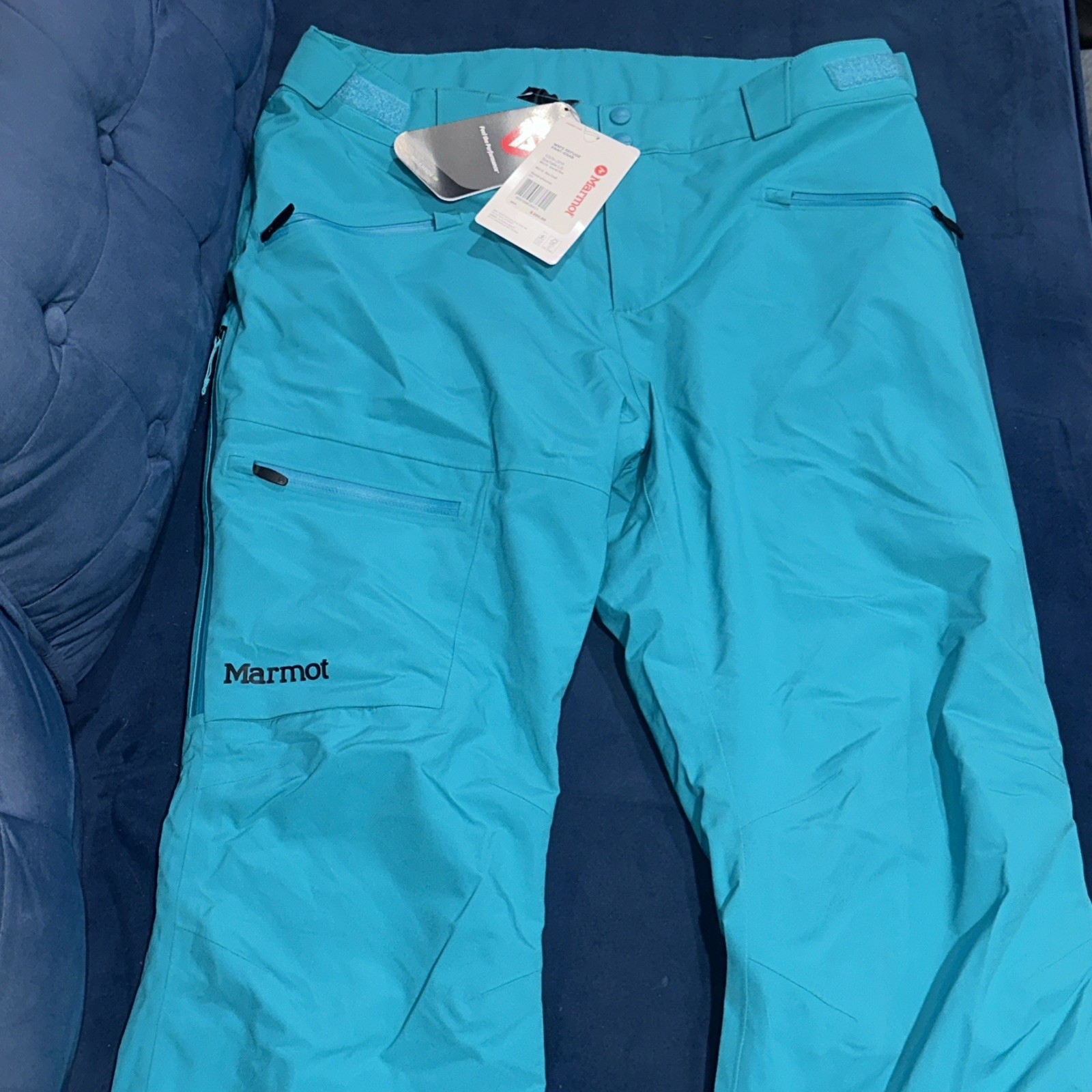 Marmot Women's Refuge Snow Ski Pant Enamel Blue Size L