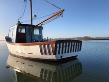 Classic day boat, cruiser, fishing boat