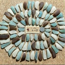 Japanese Sea Glass Naturally Weathered long shape