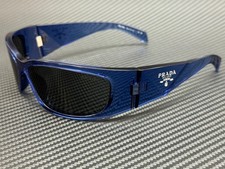 PRADA PR A19S 15R5S0 Transparent Blue Grey Men's 60 mm Sunglasses