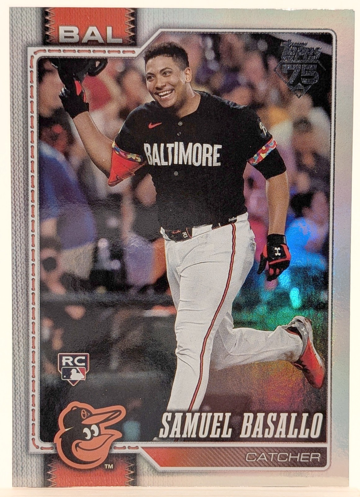 2026 Topps Series 1 - Samuel Basallo #104 Rainbow Foil (RC)