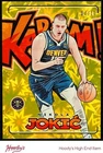 2023-24 Crown Royale Kaboom Gold #9 Nikola Jokic SP 04/10 NUGGETS