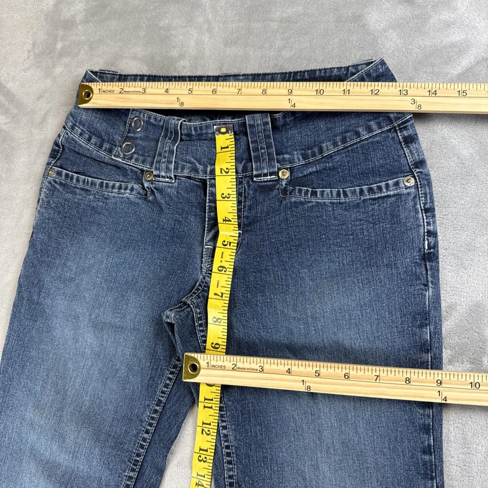 Jeans Sergio Valente para mujer 27 vintage años 90 hasta el tobillo tiro bajo azul denim Foto 2 de 4