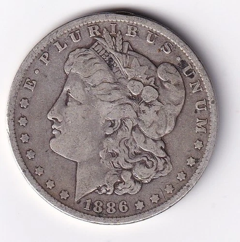 1886 O Morgan Silver Dollar 1$ Coin 90% Silver n.242