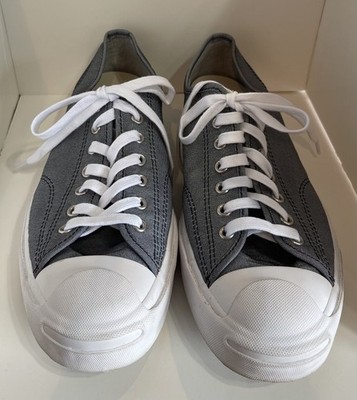 Converse Jack Purcell Happy Camper Low Unisex Mens 9.5 Wms 11 Gray Sneakers