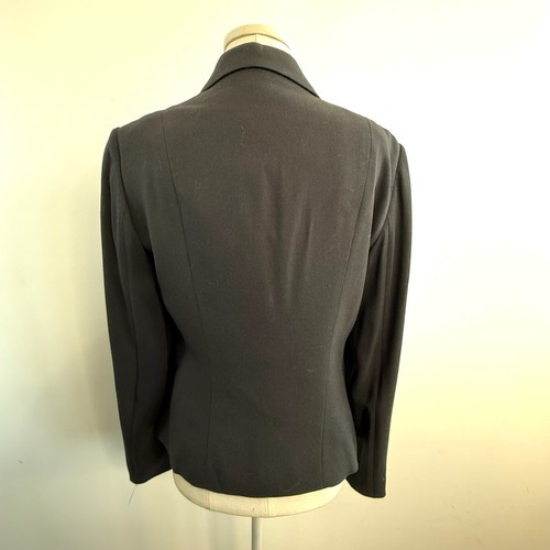 Playlord Size 9 (10 Aus) Black Wool Blend Classic Single Breasted Jacket NWT - Picture 10 of 24