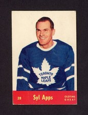 1955-56 PARKHURST QUAKER OATS #28 SYL APPS   29169