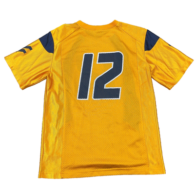 Vintage West Virginia Mountaineers Jersey Youth Medium Yellow Nike