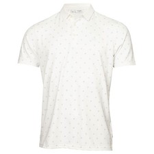 Calvin Klein Mens Treble Strike Print UV Protection Golf Polo Shirt