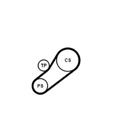 Keilrippenriemensatz für Ford Mondeo 3 B4Y B5Y BWY Transit FA FD FM id54388