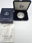2001 W American Eagle One Ounce Silver Proof Coin w/ Original Box & COA