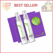 Screen Cleaner Spray and Microfiber Cloths 2-Pack 2x1oz by Screen Mom-Screen C