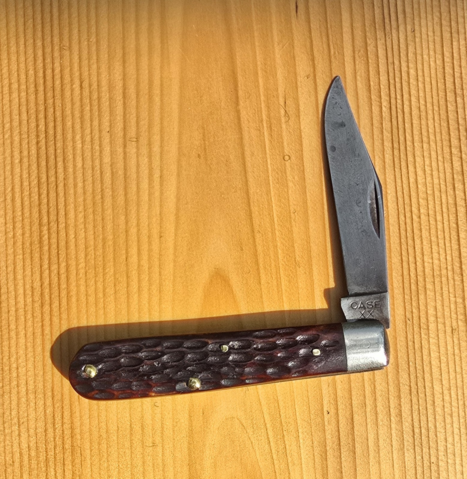 old CASE XX (1940-64) Vintage reddish bone 61024-1/2 Pocket Knife