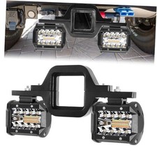 4 Inch 60W Led Pods with 3 Inch Tow 3 Inch Amber Hitch Light with Harness
