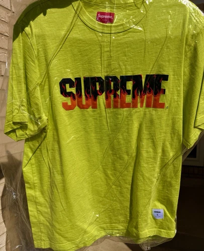 Haut Supreme Flames S/S vert vif Taille L
