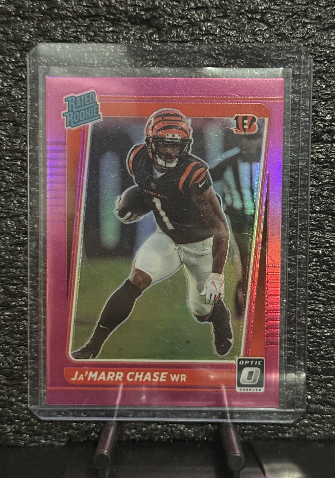 JaMarr Chase Panini Donruss Optic #207 Pink