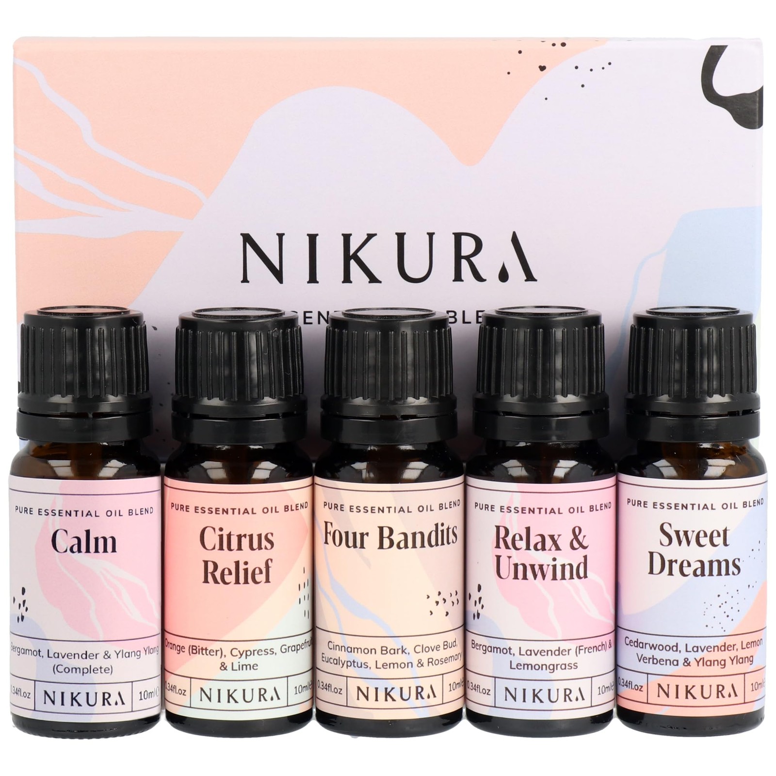 Nikura Essential Oils Blends Gift Set | Calming Essential Oils for Diffusers fo… - Image 3