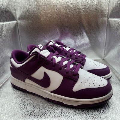 Size 11.5 Nike Dunk Low Mens White Viotech Retro Comfort Sneakers