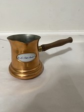Teleflora Copper Metal Syrup Pour Gravy Liquid Pot Pour Spout Vintage 1984