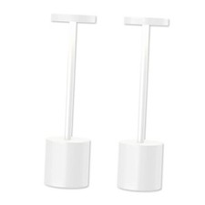 Cordless Table Lamp, 2 Pack Rechargeable Table Lamp, 3 Color Stepless Dimming
