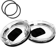 Rambler MagSlider Replacement Lid 30oz 2Pack, Magnetic Clear