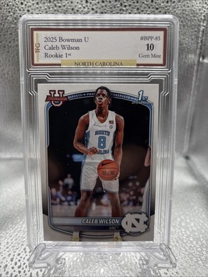 2025 Bowman U Caleb Wilson Rookie 1st #BPP-83 GEM 10 BYU
