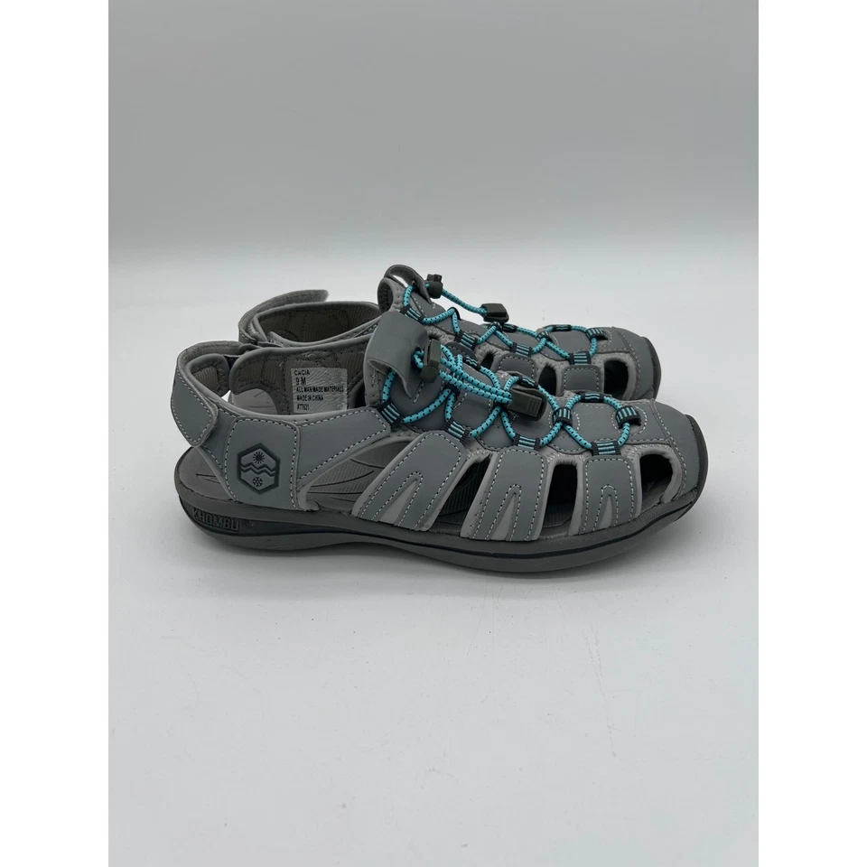 Khombu Ashley Size 9 Gray Sandals Adjustable - Image 2 of 4
