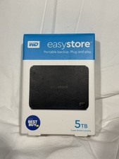 WD EasyStore 5TB Portable External Hard Drive USB 3.2 Gen 1 Black WDBAJP0050BBK
