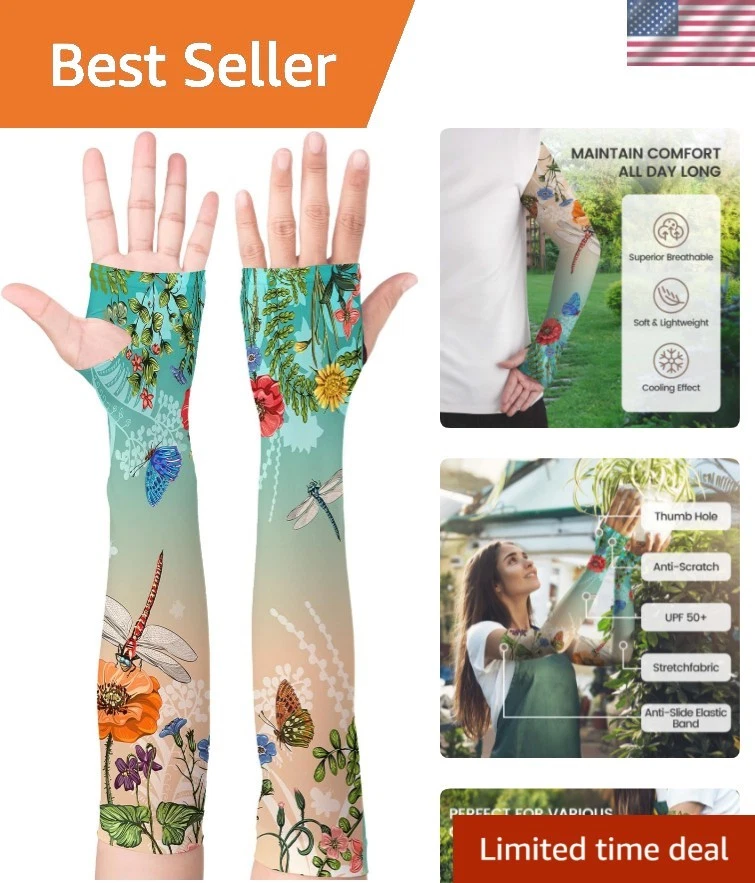 ing Sleeves for Women Farm Sun Protection Thorn Proof Cooling Arm Sleeves to ...