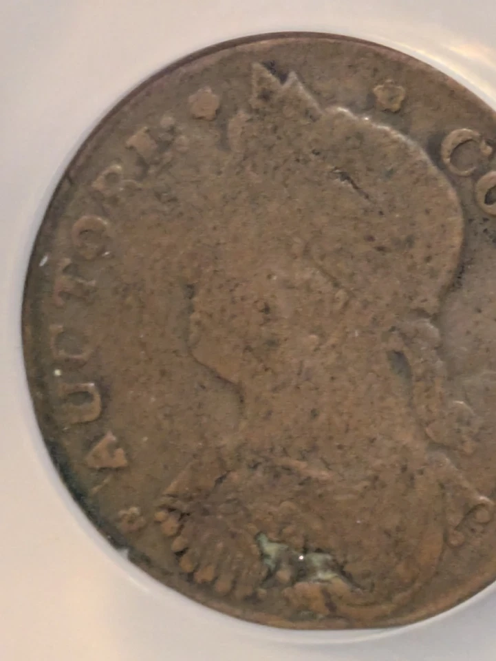 1787 Connecticut Copper Original NGC VG Details Facing Left Planchet Flaws - Image 4 of 4
