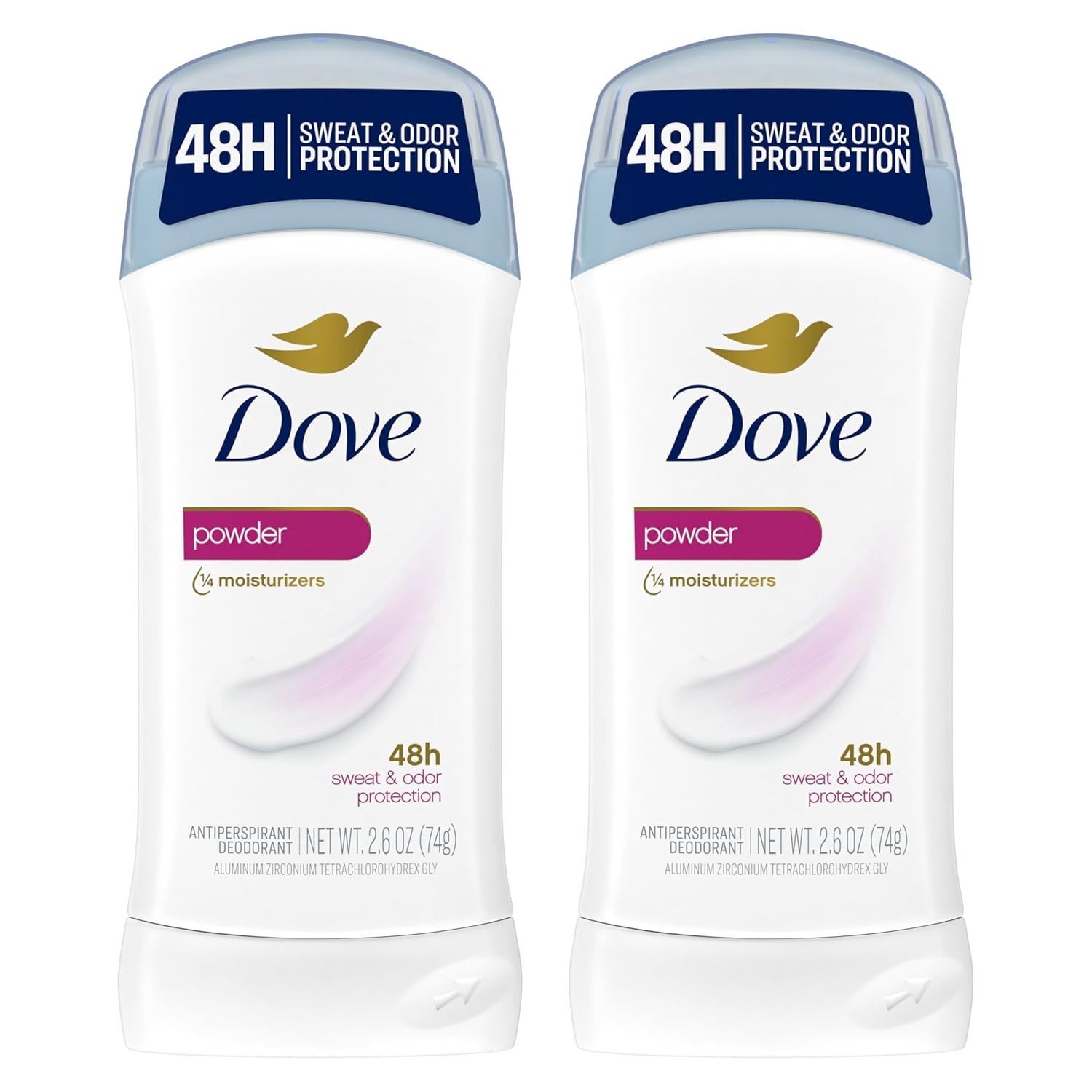 Dove Invisible Solid Antiperspirant Deodorant Stick for 2.6 Ounce (Pack of 2) 