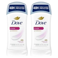 Dove Invisible Solid Antiperspirant Deodorant Stick for 2.6 Ounce (Pack of 2) 