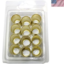 Reliable Pack of 12 Brass Ferrules 0.625 ID x 1.0 Inch - Ideal for DIY Projects