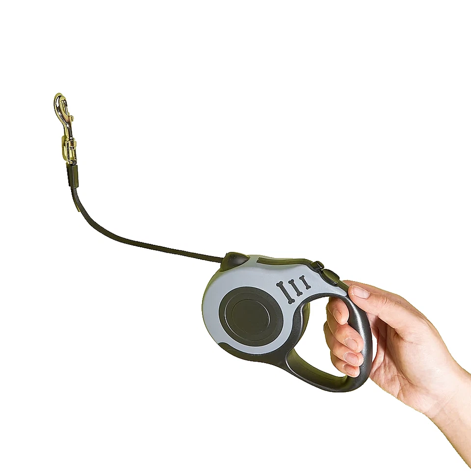 Поводок для маленьких собак 3 м 5 м автоматический выдвижной прочный нейлон белый - Изображение 3 из 4