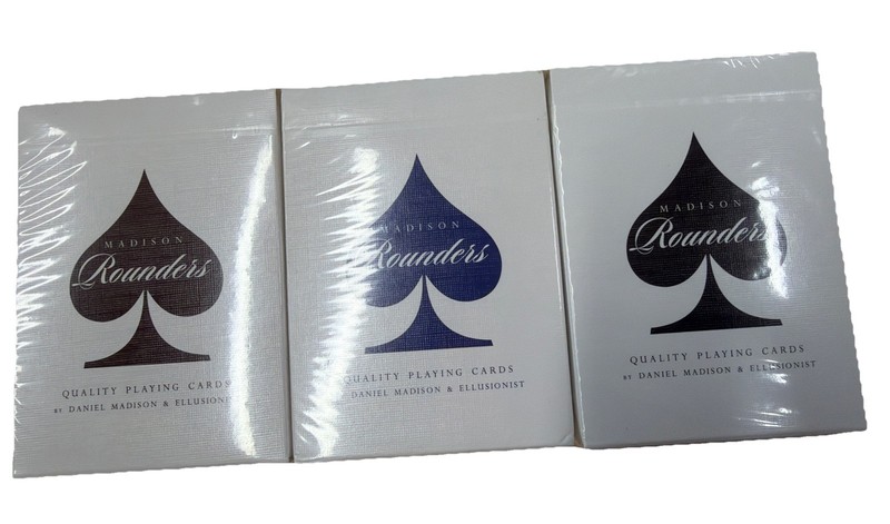 Daniel Madison Ellusionist Playing Cards Rounders Sealed Lot Of 3