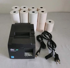 Star Micronics Receipt USB Printer TSP100II Thermal Eco Future Print w/ 17 rolls