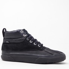 Vans Mujeres Sk8-Hi Del Pato MTE Tenis Bota de Pato Negro Gamuza Cuero 7.5