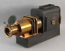Antique English Victorian Walter Tyler Helioscope Magic Lantern Slide Projector