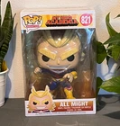 Funko POP ! Vinyl Figure # 821 ALL MIGHT My Hero Academia JUMBO 10” In Box