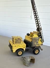 Vintage Tonka Steel Yellow Black Crane Toy Construction Vehicle w/Bucket
