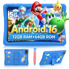 K10 Kids Kinder Tablet 10.1 Zoll Android 16 12GB+64GB/2TB WiFi 6 5000mAh