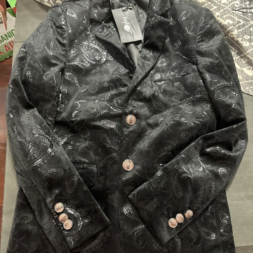 Boyland Jacquard Blazer. Black Size 140 (8-10) Boys - Picture 7 of 8